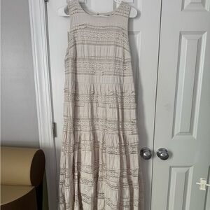 Boho Cream Maxi Dress